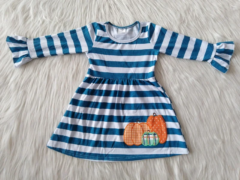 6 A19-13 Baby Girl Pumpkin Stripe Twirl Dress Tunics Exclusive limited