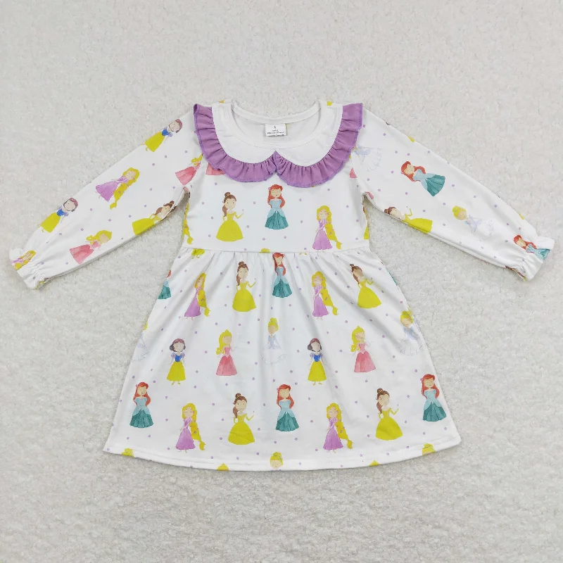 GLD0478 Baby Girl Long Sleeves Princess Dress Tunics Ceremony elegant