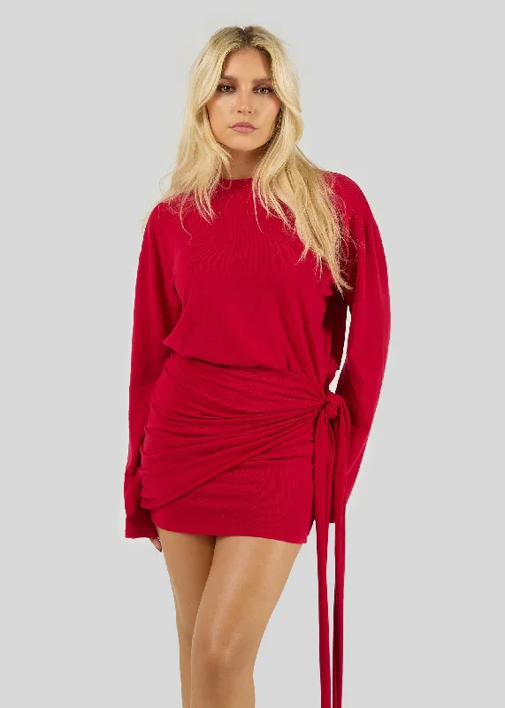 Hera Mini Dress Red Tunics Essential wardrobe