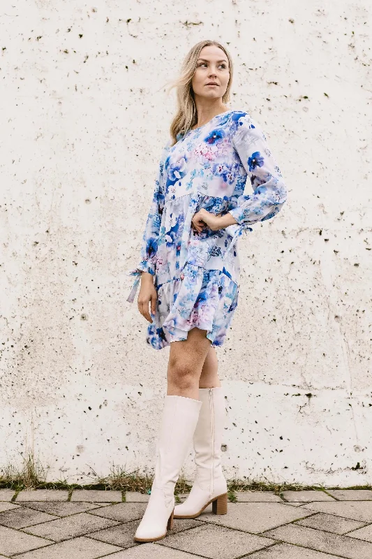 Hailey Dress Lush Blue Tunics Sophisticated sleek