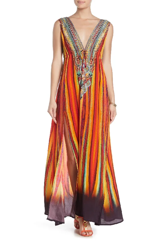 High Slit Plunge Neck Cocktail Dress Tunics Review highly