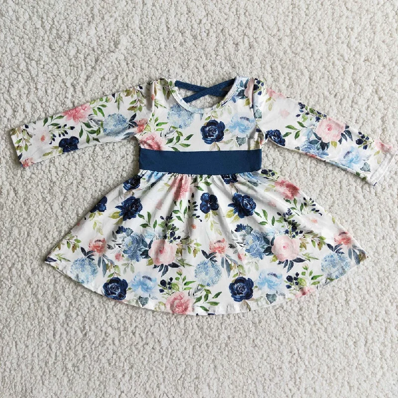 6 A8-5 Hot Sale Girls Floral Dress Tunics Cozy soft