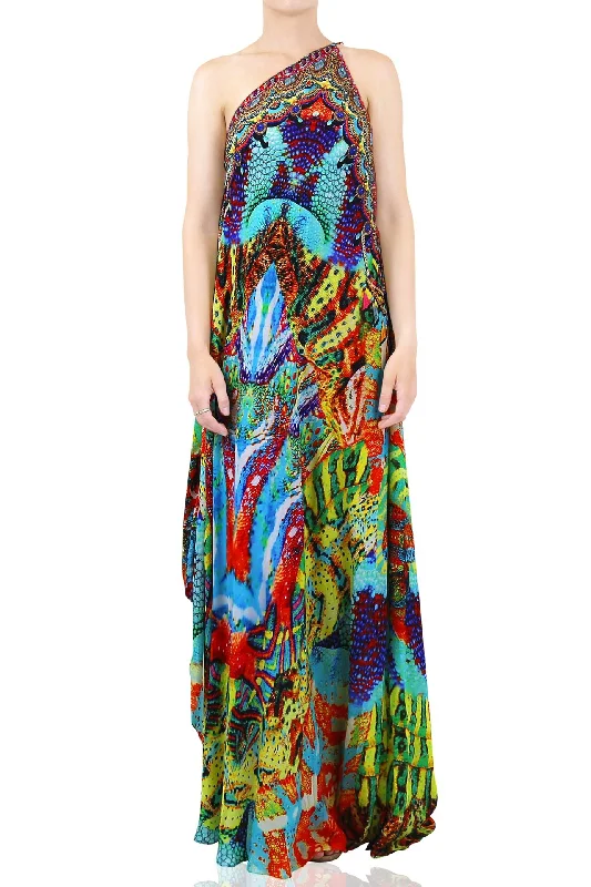 Infinity Dress In Floral Print sweetheart Neckline Romantic