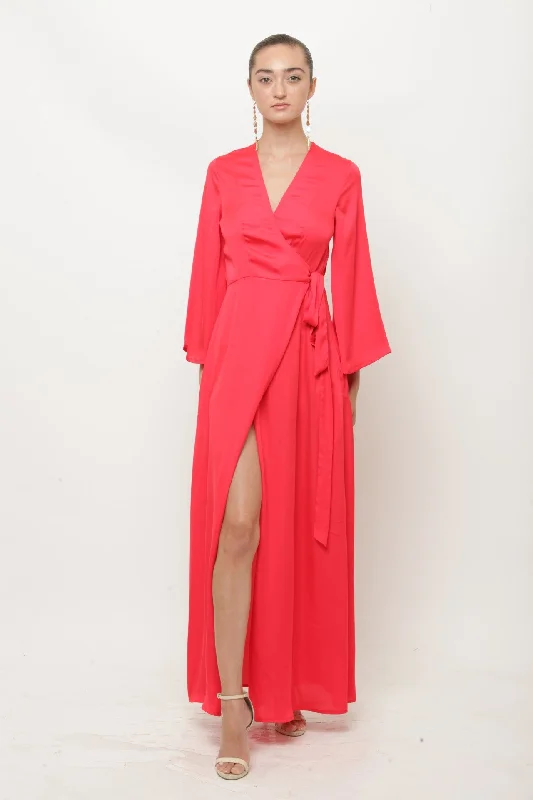 Long Maxi Wrap Dress Tunics New arrival