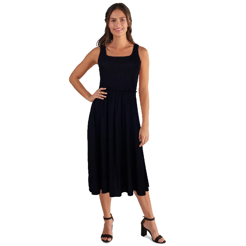 mySTYLE Women's Woven Knit Dress Floral Print girly