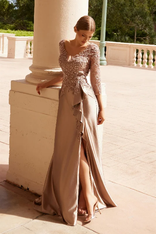 Nox Anabel -ME126 Embroidered Beaded Applique Satin Sheath Dress Tunics Travel practical