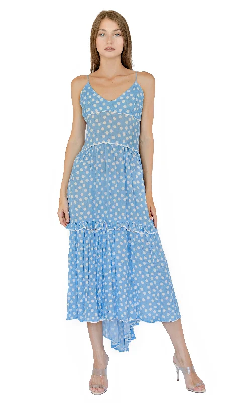 Olivia Dot Print Dress Tunics Lace romantic