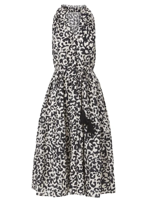 Tracy Dress Mia Leopard sweetheart Neckline Romantic